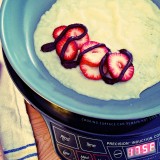 Strawberry Crepes using Nuwave Induction Burner 1
