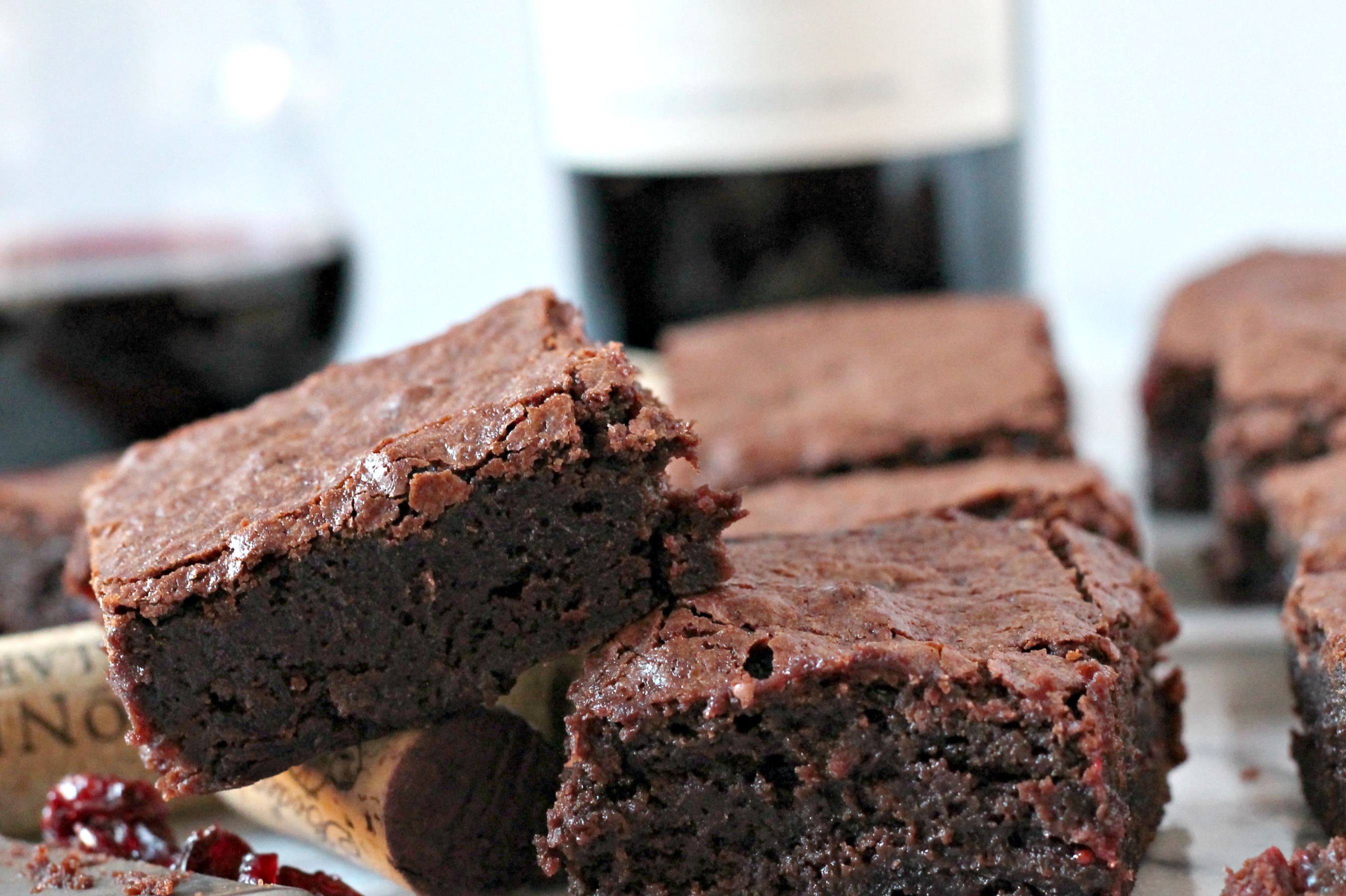 Red Wine Brownies Cooking with Books