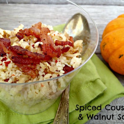 Spiced Couscous & Walnut Salad #PullUpAChair