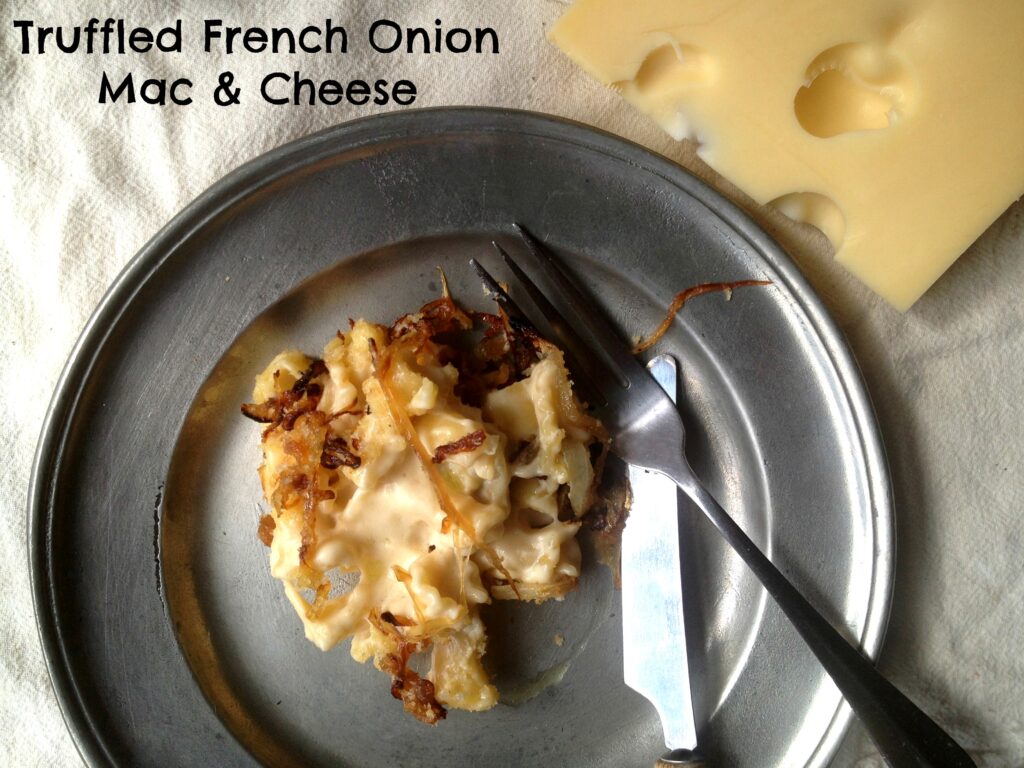 Truffled French Onion Mac and Cheese | Cooking with Books