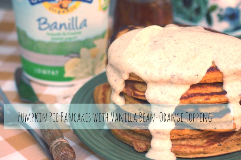 Pumpkin Pie Pancakes Recipe from @nella22 at cookingwithbooks.com