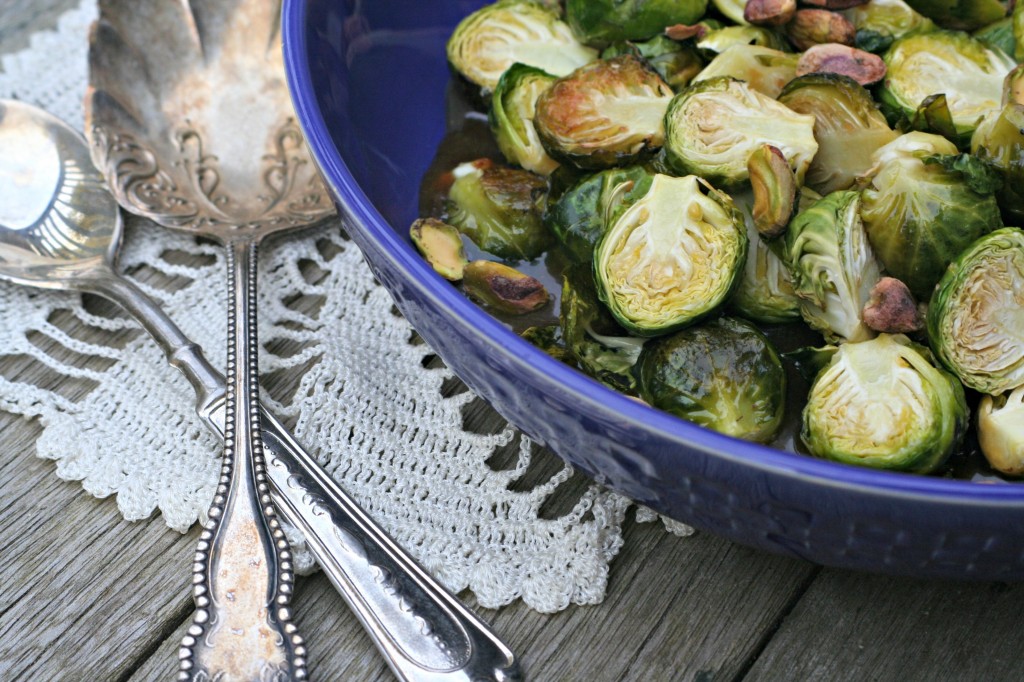 Roasted Brussels Sprouts with Butterscotch Sauce1