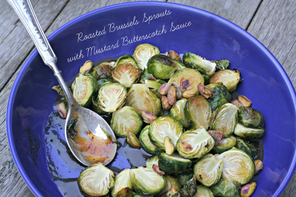 Roasted Brussels Sprouts with Butterscotch Sauce