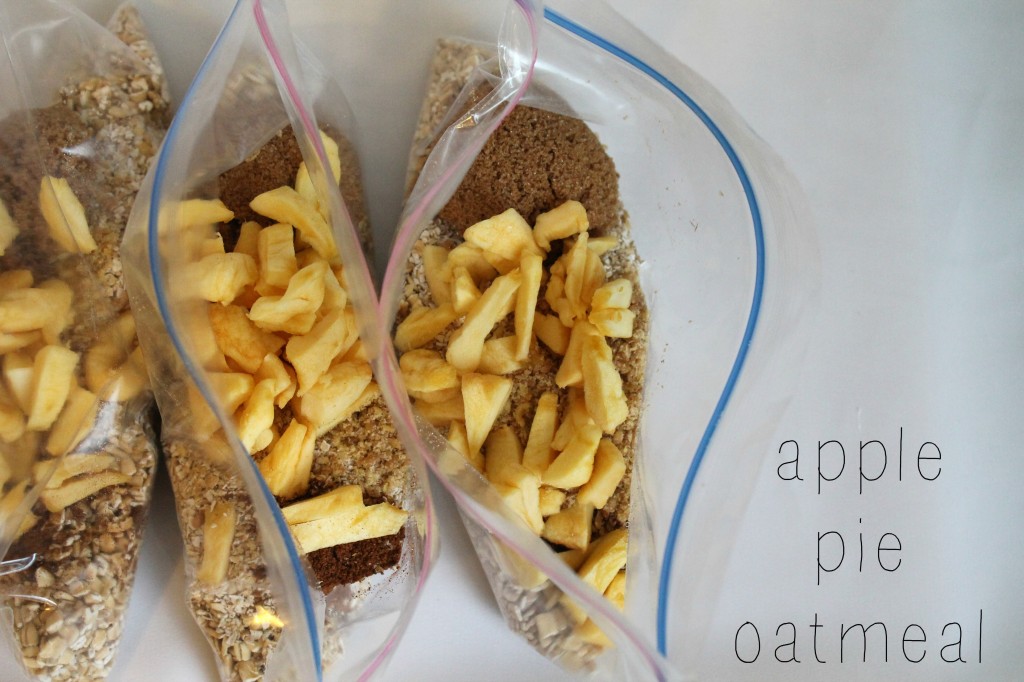 DIY Instant Oatmeal Packets - Apple Pie