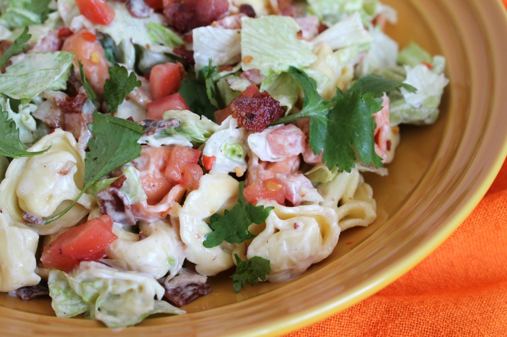 BLT Tortellini Salad Dish