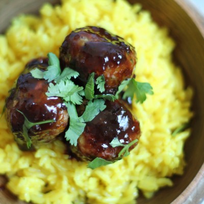 Cherry Chipotle Greek Lamb Meatballs recipe 01