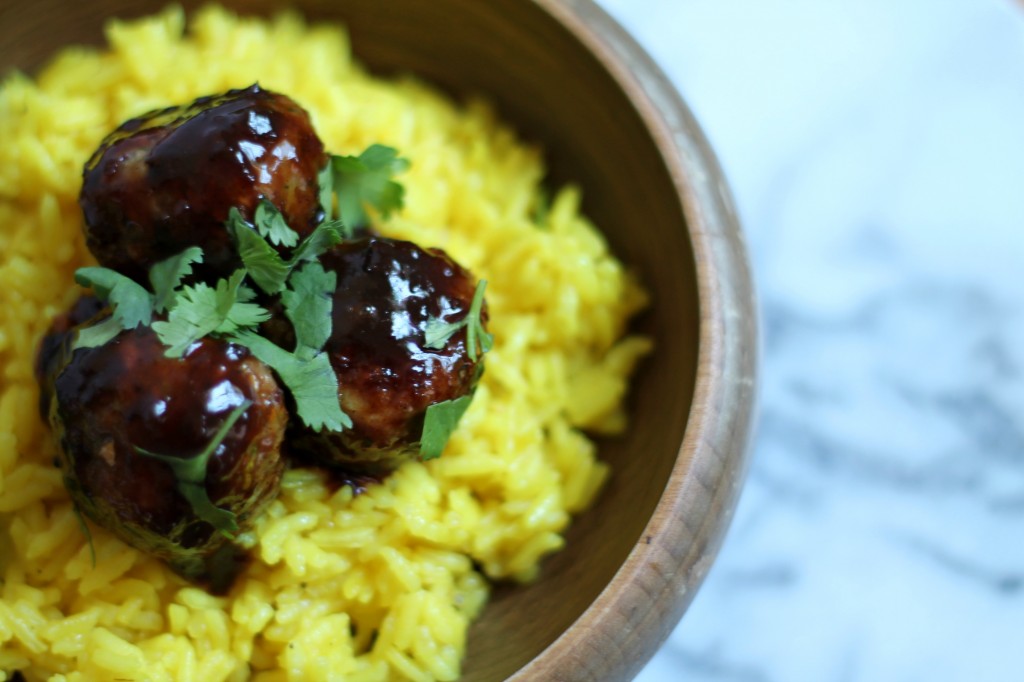 Cherry Chipotle Greek Lamb Meatballs recipe