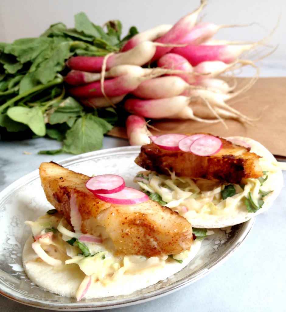 Fish Tacos with Spicy Hummus Slaw 02