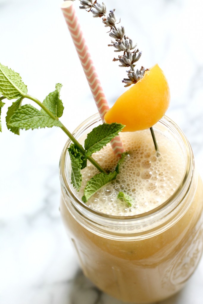 Peach Lavender Honey Smoothie 02