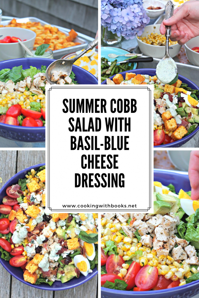 SUMMER COBB SALAD WITH BASIL-BLUE CHEESE DRESSING