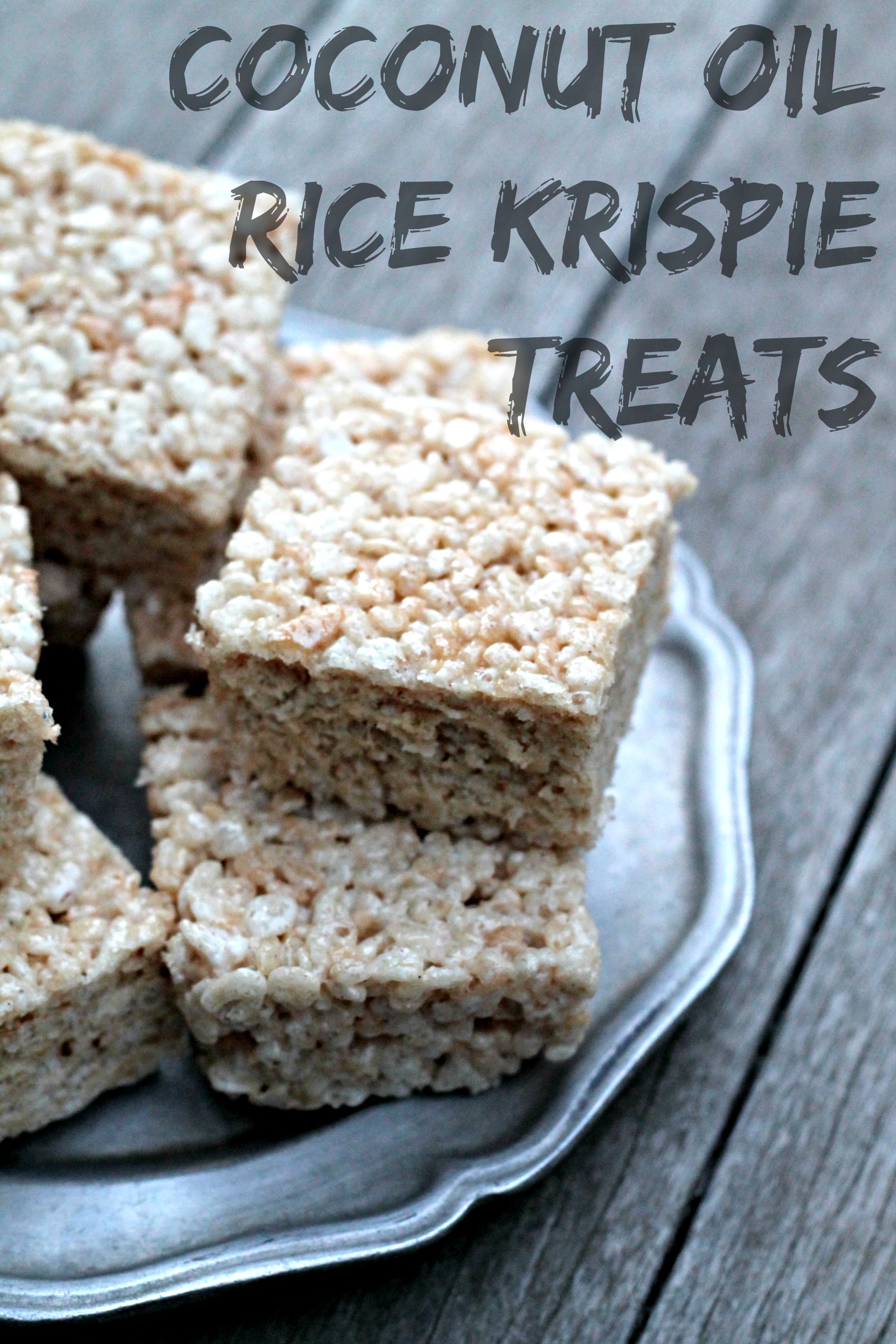 Coconut Oil Rice Krispie Treats 02 Cooking with Books
