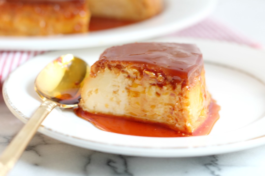 Vanilla Rumchata Caramel Flan - Cooking with Books