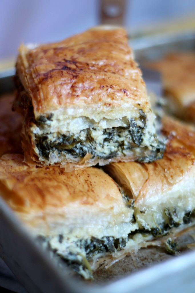 This Hummus Spinach Spanakopita is delicate but with great flavors - make it this holiday season using Sabra Hummus!