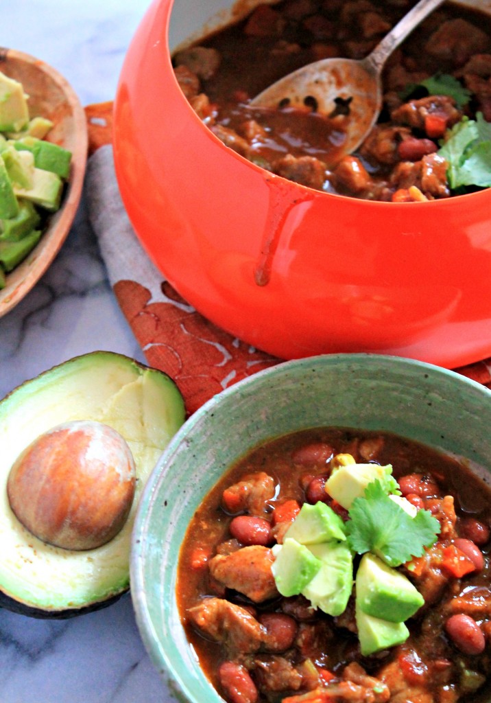 Spicy Red Bean and Pork Chili, a hearty and satisfying meal! 