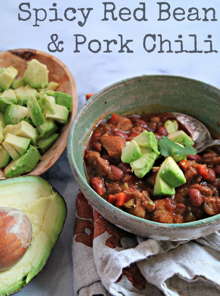 Spicy Red Bean and Pork Chili, a hearty and satisfying meal! 