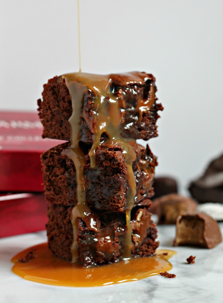 Chunky Double Chocolate Caramel Brownies