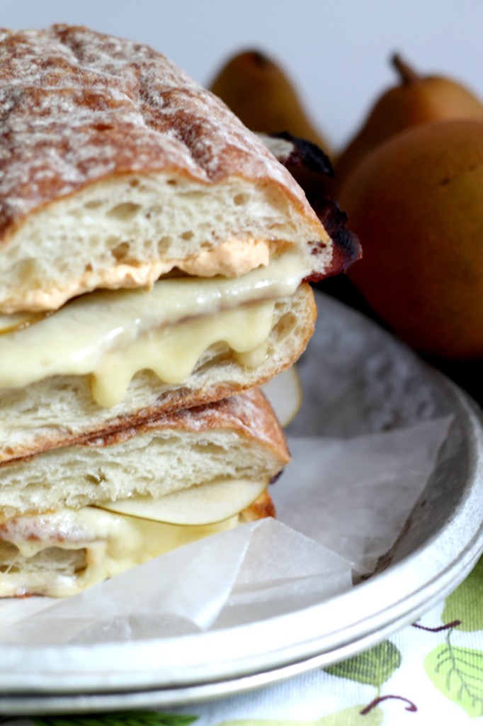 Triple Crème Cheese, Pear& Pumpkin Grilled Cheese Sandwich