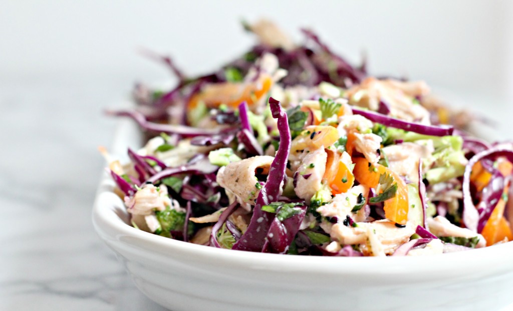 Make this Asian Chicken Slaw, a refreshing alternative to those heavy winter meals we're eating this season! 