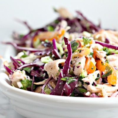 Make this Asian Chicken Slaw, a refreshing alternative to those heavy winter meals we're eating this season!