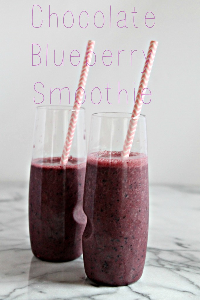 Chocolate Blueberry Smoothie healthy recipe