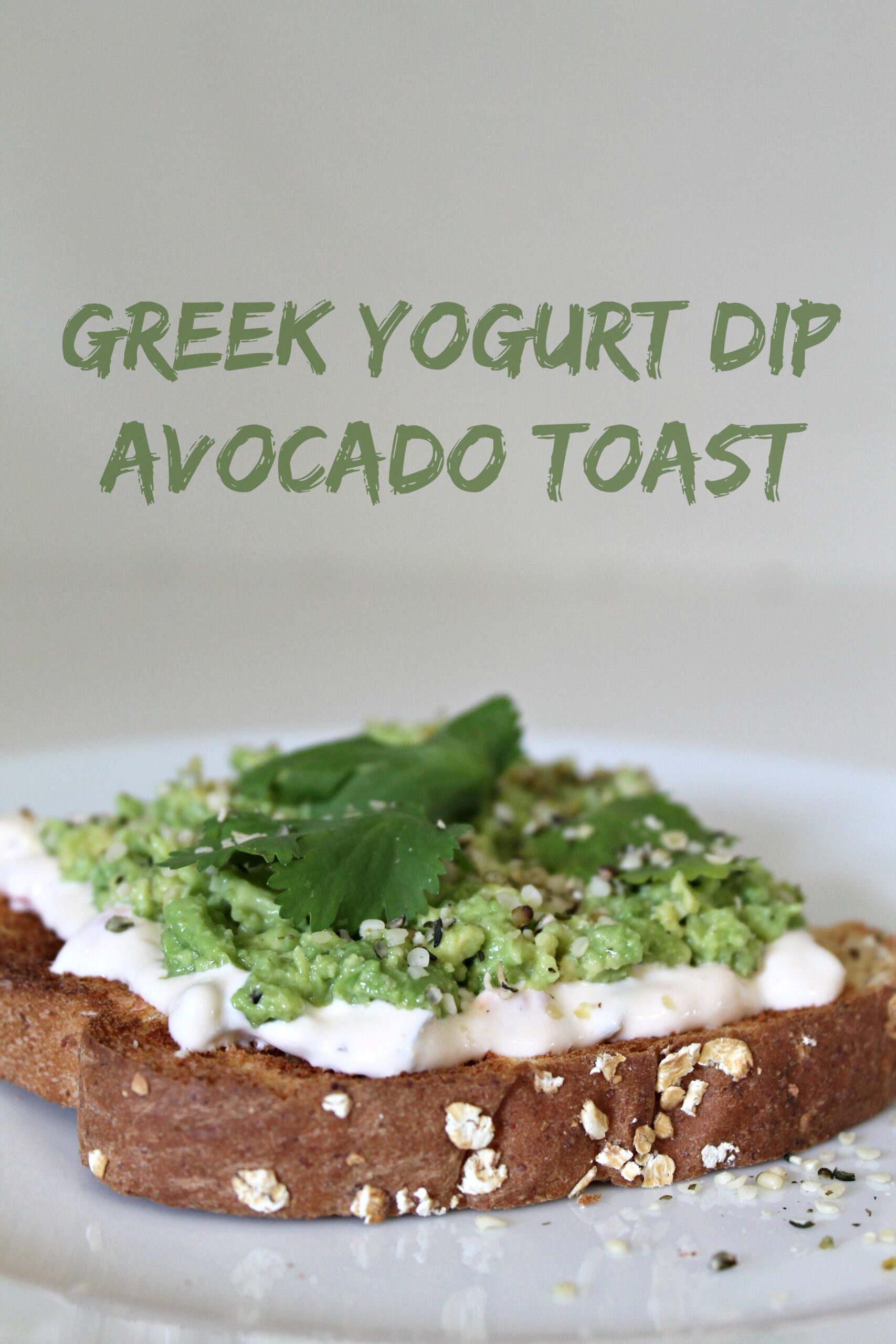 Greek Yogurt Dip Avocado Toast Cooking With Books