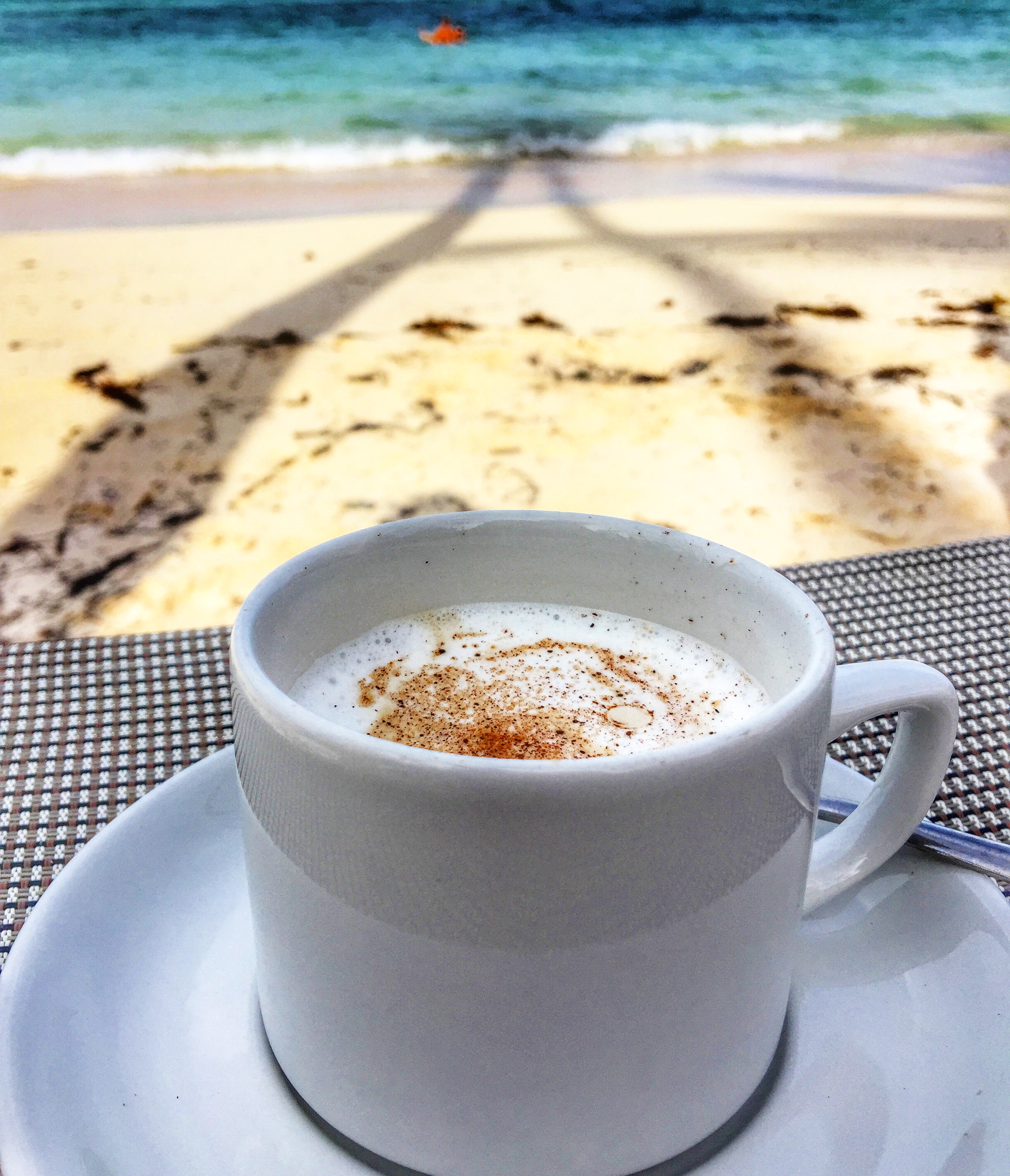 Coffee with a view of the ocean in beautiful Punta Cana, Dominican Republic