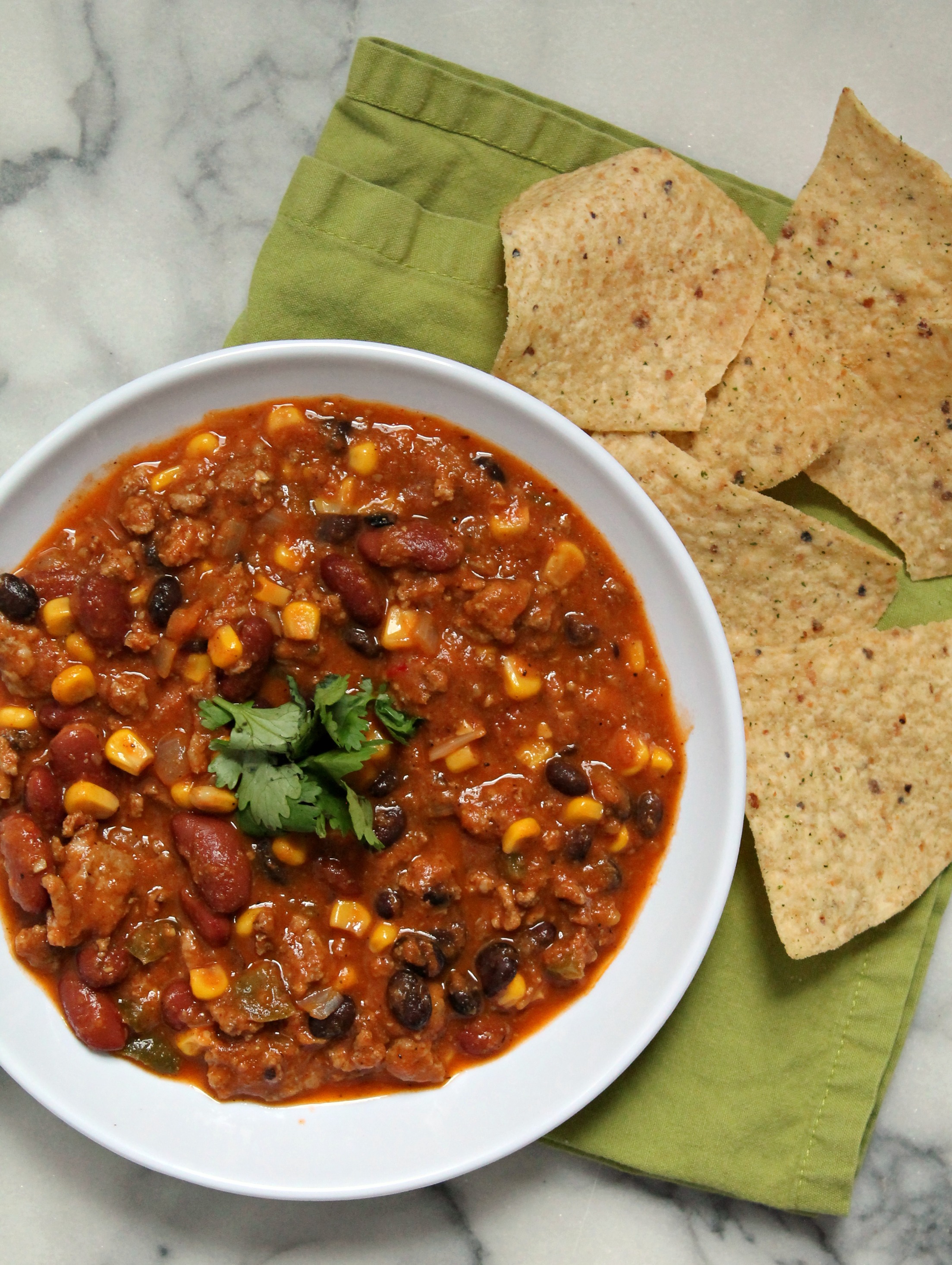 The Best Healthy Turkey Chili - Recipe on CookingWithBooks.net