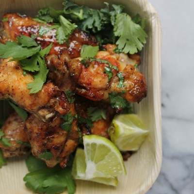 Cilantro Lime Wings, perfect hand-held appetizer!