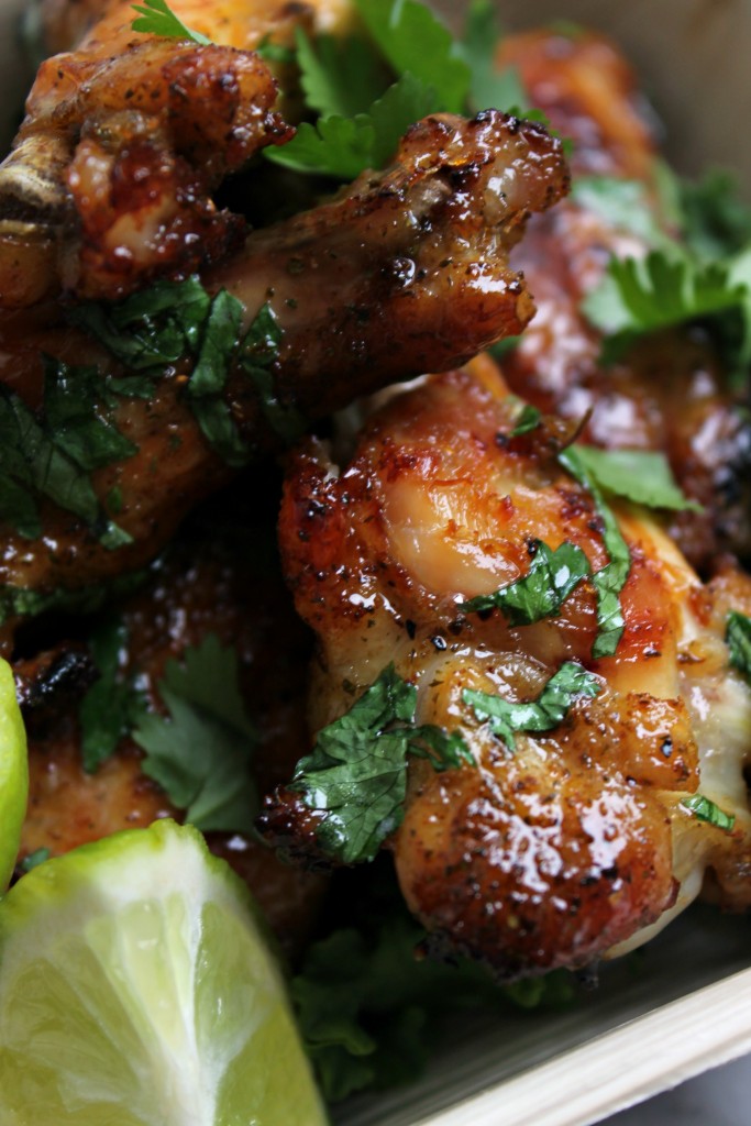 Honey Glazed Cilantro Lime Wings - the perfect hand-held appetizer!