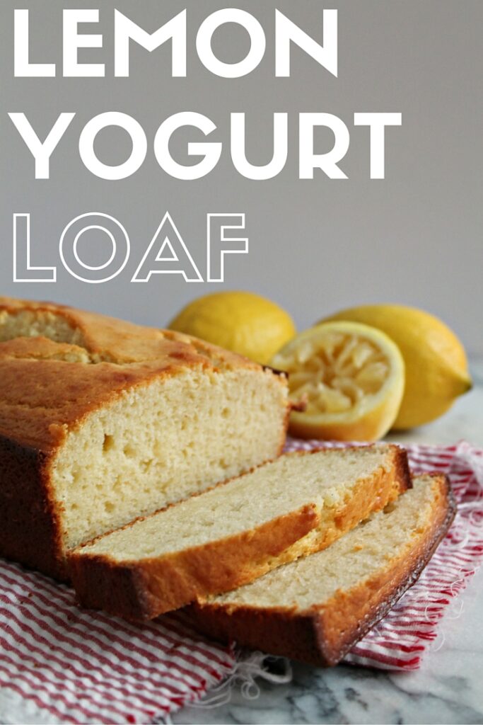 Lemon Yogurt Loaf Cake - Get the recipe on CookingWithBooks.net