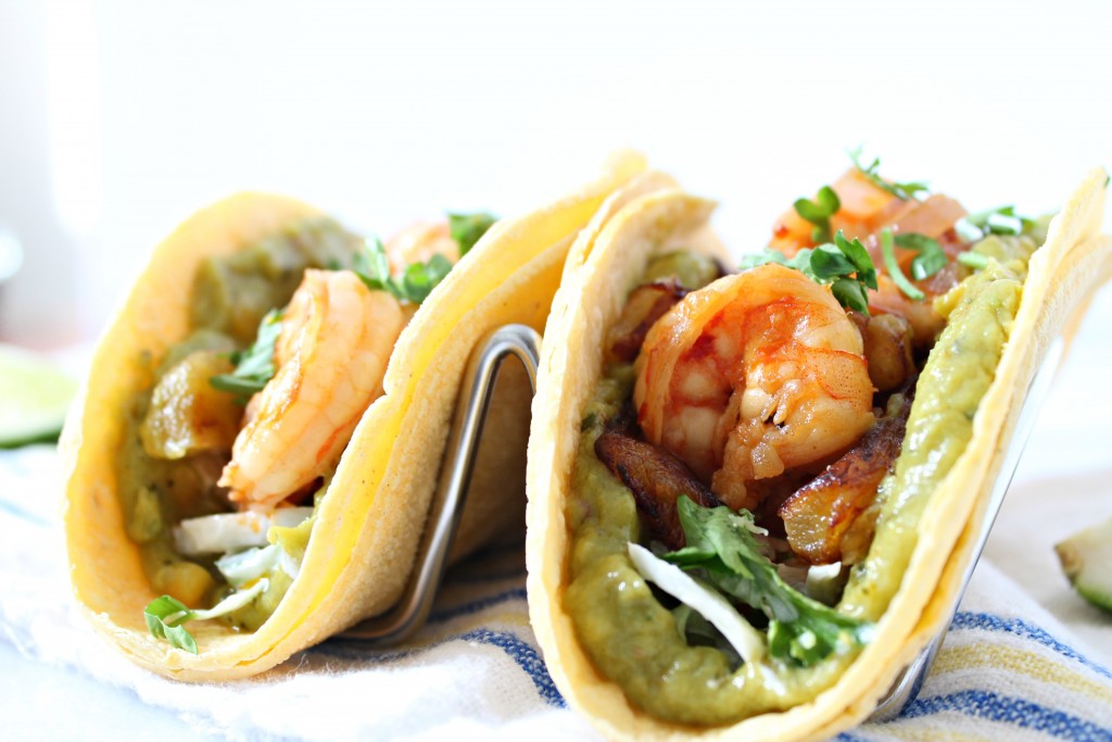 Sweet Plantain & Shrimp Tacos 