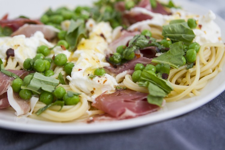 Burrata & Prosciutto Pasta Cooking With Books