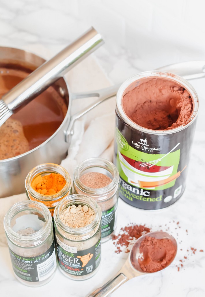 A recipe for Superfood Hot Cocoa, perfect winter drink! 