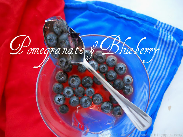 Pomegranate-Blueberry 4th of July Jello